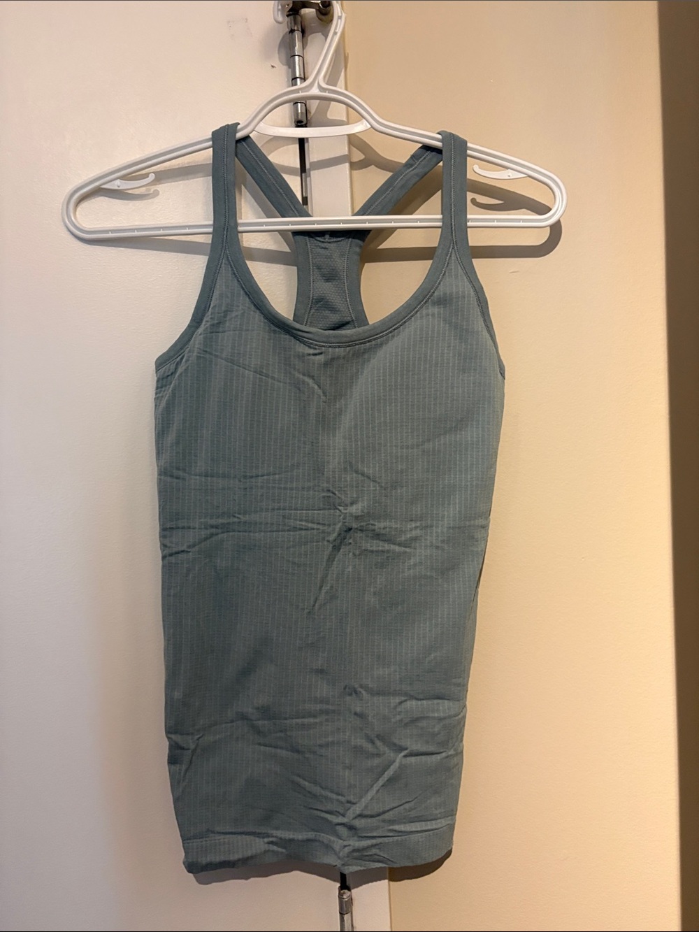 lululemon athletica Ribbed Racerback Tank in Dusty Teal